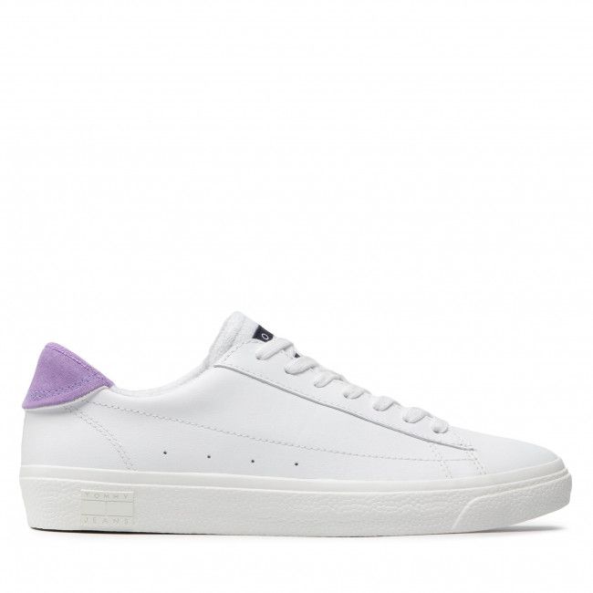 Sneakers TOMMY JEANS - Leather Low Cut Vulc EN0EN01627 Violet Viola VLK