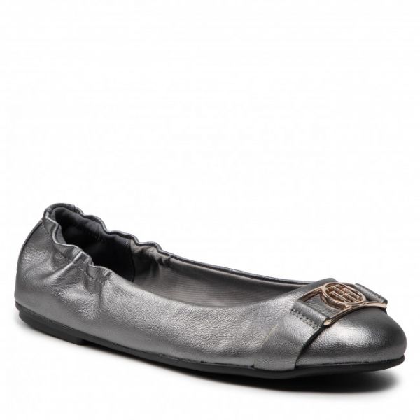 Ballerine TOMMY HILFIGER - Festive Essential Ballerina FW0FW06131 Silver 0IN Ballerine TOMMY HILFIGER - Festive Essential Ballerina FW0FW06131 Silver 0IN