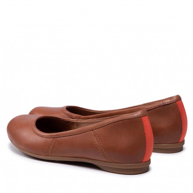 Ballerine CLARKS - Canebay Plain 261614744 Dark Tan Lea