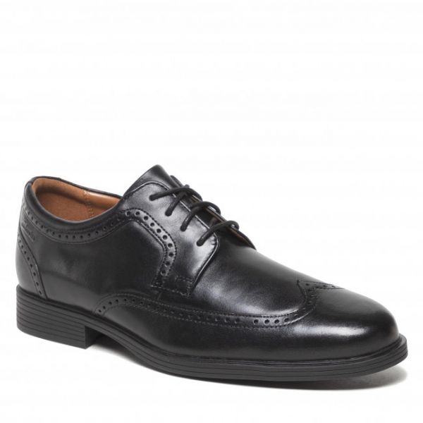 Scarpe basse Clarks - Whiddon Wing 261580097 Black Leather Scarpe basse Clarks - Whiddon Wing 261580097 Black Leather