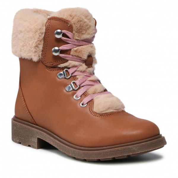 Stivali CLARKS - Astrol Hiker K 261616636 Tan Leather Stivali CLARKS - Astrol Hiker K 261616636 Tan Leather