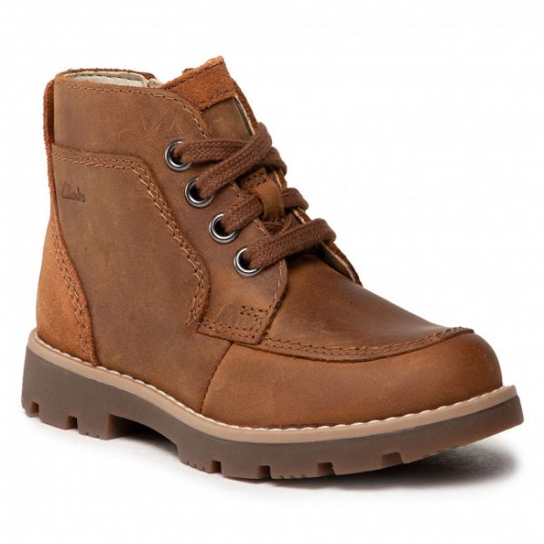 Polacchi CLARKS - Heath Lace T 261540917 Tan Leather Polacchi CLARKS - Heath Lace T 261540917 Tan Leather