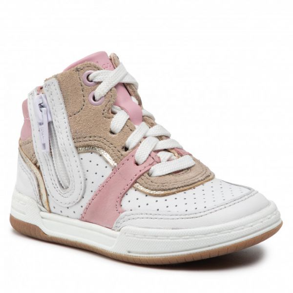 Sneakers CLARKS - Fawn Peak T 261590046 Light Pink Leather Sneakers CLARKS - Fawn Peak T 261590046 Light Pink Leather
