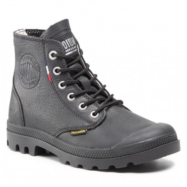 Scarponcini Palladium - Pampa Hi Unlined LII 77076-008-M Black/Black