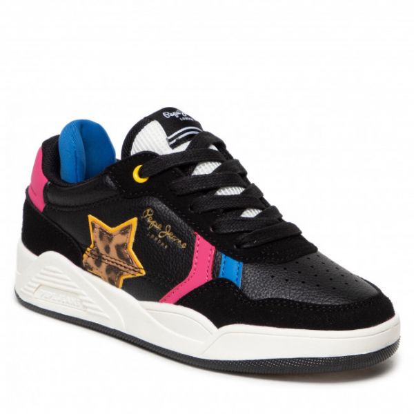 Sneakers Pepe Jeans - Kurt Britt Girl Multi PGS30521 Black 999 Sneakers Pepe Jeans - Kurt Britt Girl Multi PGS30521 Black 999