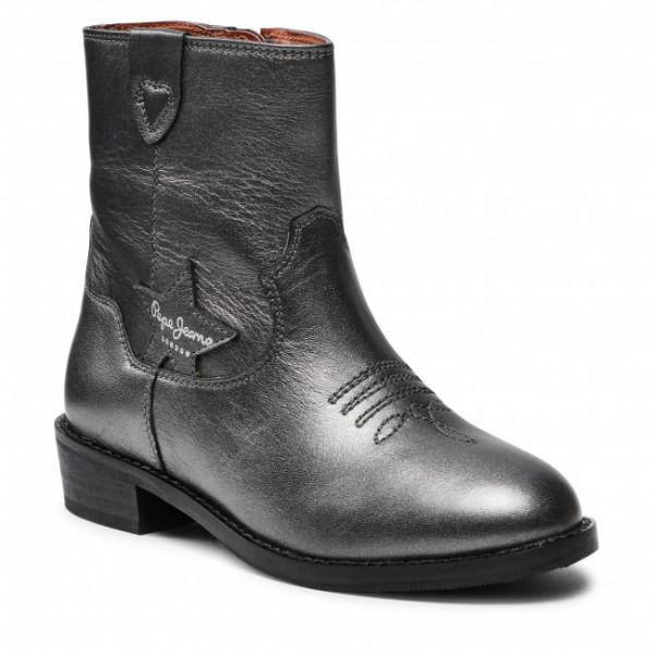Stivali PEPE JEANS - Western Metal PGS50175 Silver 934 Stivali PEPE JEANS - Western Metal PGS50175 Silver 934