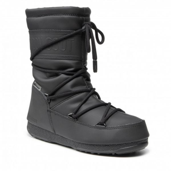 Stivali da neve MOON BOOT - Mid Rubber Wp 24010300 Black Stivali da neve MOON BOOT - Mid Rubber Wp 24010300 Black