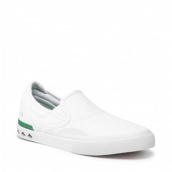 Scarpe sportive EMERICA - Wino G6 Slip-On 6101000111 White/Green 167 Scarpe sportive EMERICA - Wino G6 Slip-On 6101000111 White/Green 167