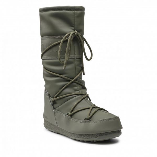 Stivali da neve MOON BOOT - High Rubber Wp 24010200002 Khaki Stivali da neve MOON BOOT - High Rubber Wp 24010200002 Khaki