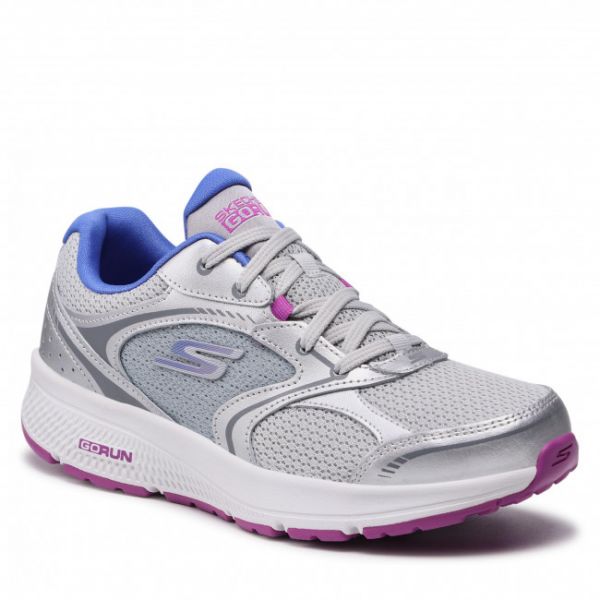 Scarpe SKECHERS - Go Run Consistent 128281/SLPR Silver/Purple Scarpe SKECHERS - Go Run Consistent 128281/SLPR Silver/Purple