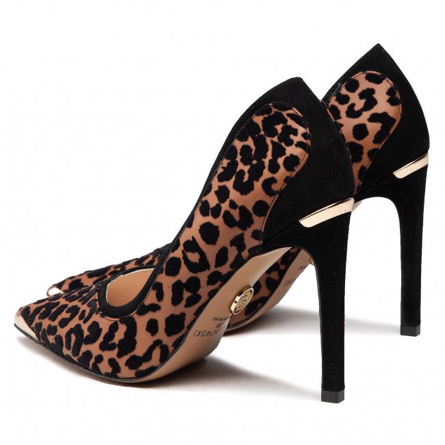 Scarpe stiletto BALDOWSKI - D03630-1451-002 Zamsz Czarny/Nairobi Rudy