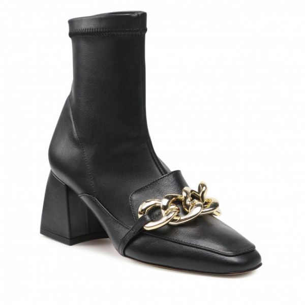 Tronchetti BALDOWSKI - D03683-4330-004 Skóra Czarna/Lycra Czarna Gio