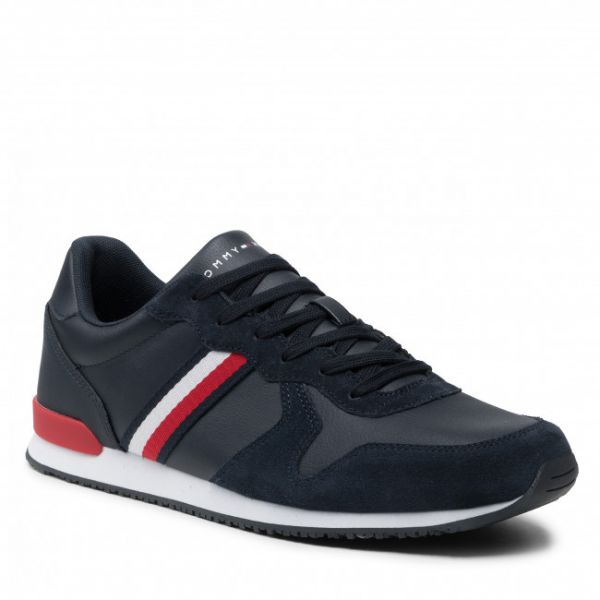 Sneakers Tommy Hilfiger - Iconic Leather Runner FM0FM03272 Desert Sky DW5 Sneakers Tommy Hilfiger - Iconic Leather Runner FM0FM03272 Desert Sky DW5