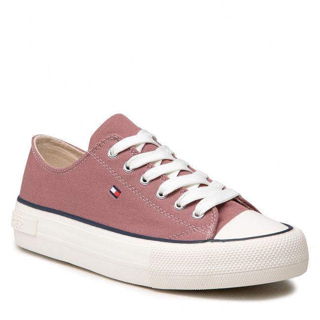 Scarpe da ginnastica Tommy Hilfiger - Low Cut Lace-Up Sneaker T3A4-32118-0890 S Antique Rose 303