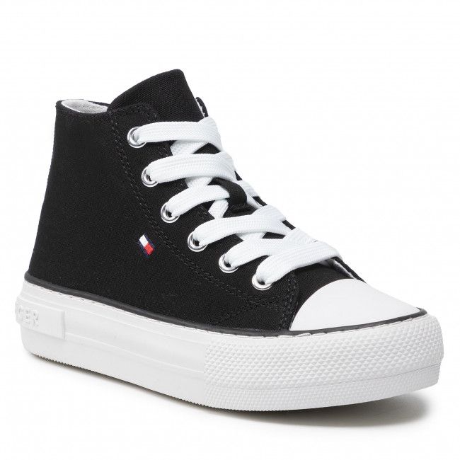 Scarpe da ginnastica Tommy Hilfiger - High Top Lace-Up Sneaker T3A4-32119-0890 Black 999