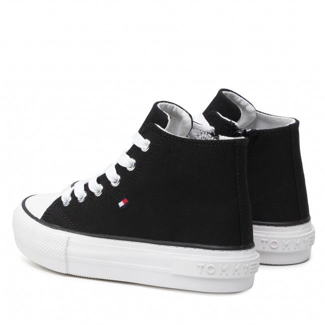 Scarpe da ginnastica Tommy Hilfiger - High Top Lace-Up Sneaker T3A4-32119-0890 Black 999