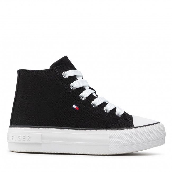 Scarpe da ginnastica Tommy Hilfiger - High Top Lace-Up Sneaker T3A4-32119-0890 Black 999