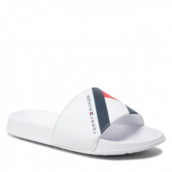 Ciabatte Tommy Hilfiger - Flag Print Pool Slide T3B0-32273-1172100 S White 100 Ciabatte Tommy Hilfiger - Flag Print Pool Slide T3B0-32273-1172100 S White 100