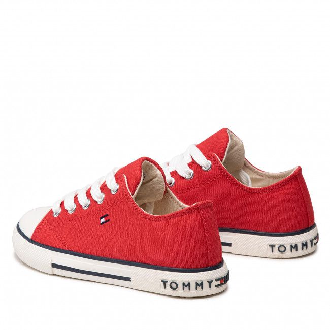 Scarpe da ginnastica TOMMY HILFIGER - Low Cut Lace-Up Sneaker T3X4-32207-0890 M Red 300