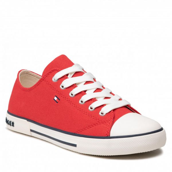 Scarpe da ginnastica Tommy Hilfiger - Low Cut Lace-Up Sneaker T3X4-32207-0890 S Red 300 Scarpe da ginnastica Tommy Hilfiger - Low Cut Lace-Up Sneaker T3X4-32207-0890 S Red 300