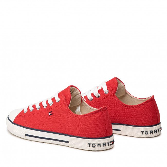 Scarpe da ginnastica Tommy Hilfiger - Low Cut Lace-Up Sneaker T3X4-32207-0890 S Red 300