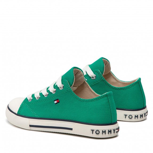 Scarpe da ginnastica Tommy Hilfiger - Low Cut Lace-Up Sneaker T3X4-32207-0890 M Green 400
