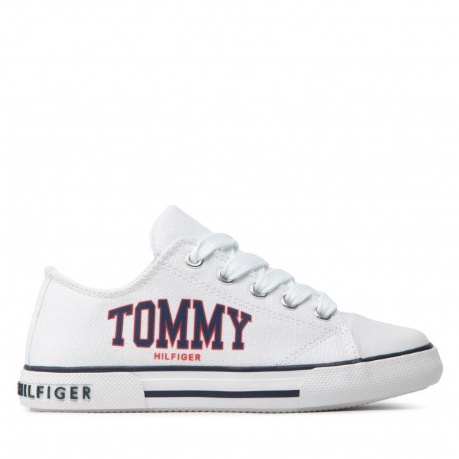 Scarpe da ginnastica Tommy Hilfiger - Low Cut Lace-Up Sneaker T3X4-32208-1352 M White 100