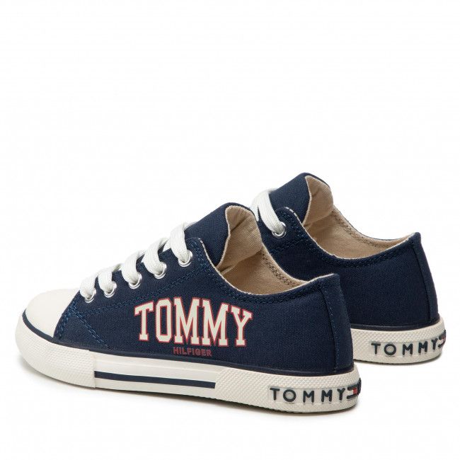 Scarpe da ginnastica TOMMY HILFIGER - Low Cut Lace-Up Sneaker T3X4-32208-1352 M Blue 800