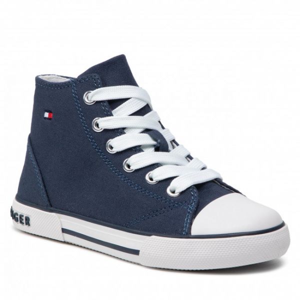 Scarpe da ginnastica TOMMY HILFIGER - High Top Lace-Up Sneaker T3X4-32209-0890 M Blue 800 Scarpe da ginnastica TOMMY HILFIGER - High Top Lace-Up Sneaker T3X4-32209-0890 M Blue 800