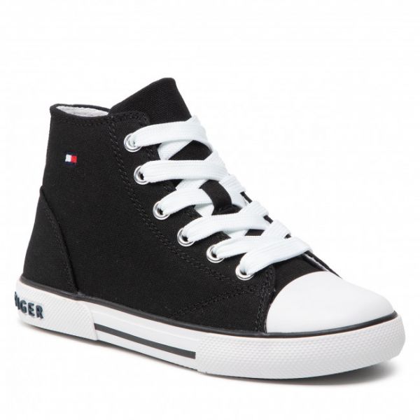 Scarpe da ginnastica TOMMY HILFIGER - High Top Lace-Up Sneaker T3X4-32209-0890 M Black 999 Scarpe da ginnastica TOMMY HILFIGER - High Top Lace-Up Sneaker T3X4-32209-0890 M Black 999