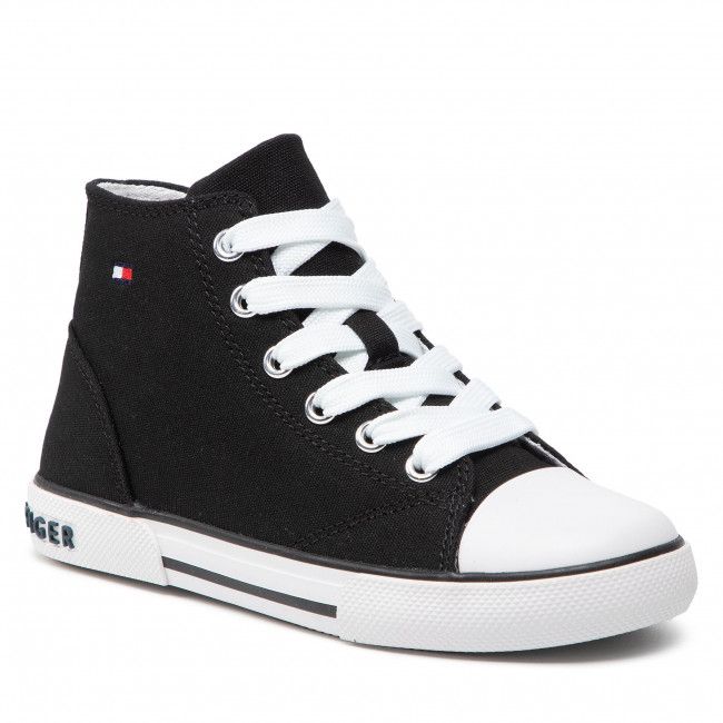 Scarpe da ginnastica TOMMY HILFIGER - High Top Lace-Up Sneaker T3X4-32209-0890 M Black 999