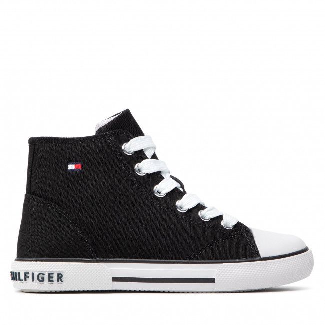 Scarpe da ginnastica TOMMY HILFIGER - High Top Lace-Up Sneaker T3X4-32209-0890 M Black 999