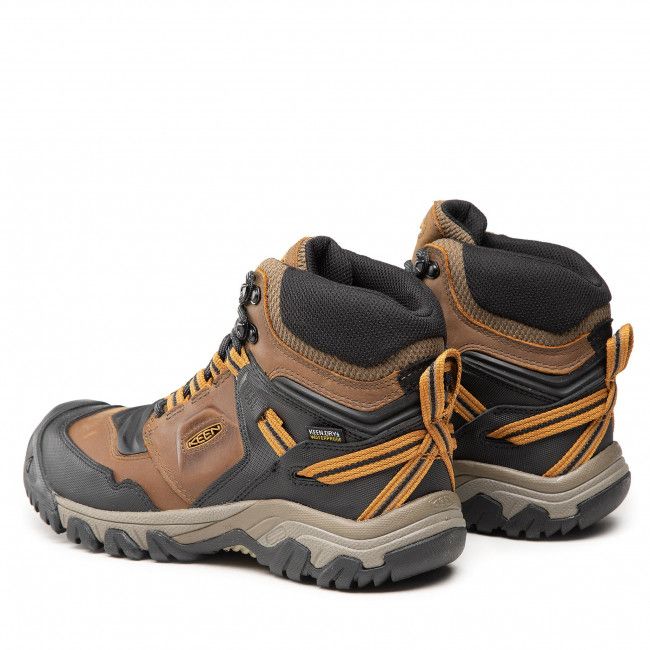 Scarpe da trekking Keen - Ridge Flex Mid Wp M 1025666 Bison/Golden Bro