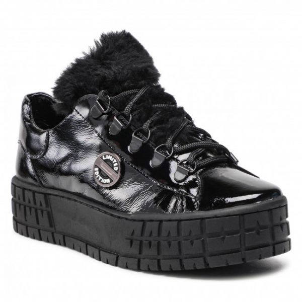 Sneakers POLLONUS - 5-1216-008 Czarny Naplak Sneakers POLLONUS - 5-1216-008 Czarny Naplak