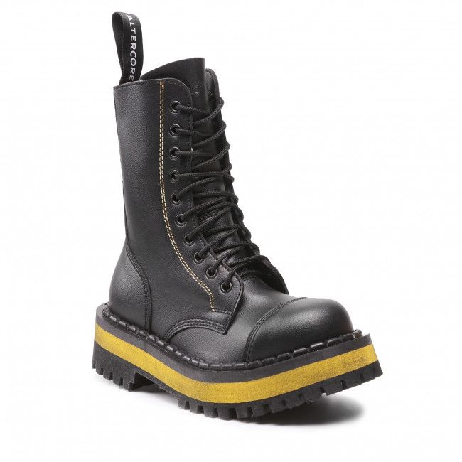 Scarponcini ALTERCORE - 353 Vegan Black/Yellow