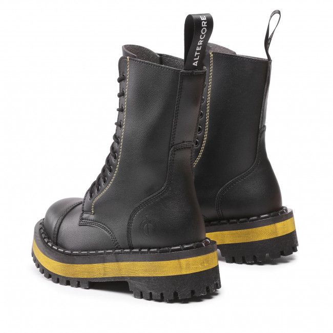 Scarponcini ALTERCORE - 353 Vegan Black/Yellow