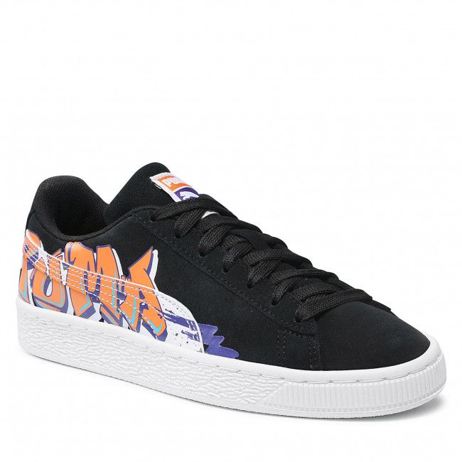 Sneakers Puma - Suede Street Art Jr 380889 01 Puma Black/Vibrant Orange