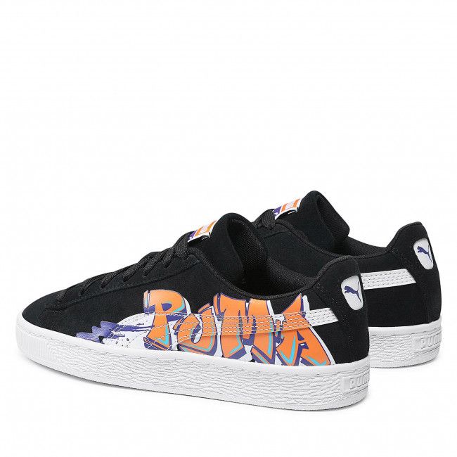 Sneakers Puma - Suede Street Art Jr 380889 01 Puma Black/Vibrant Orange