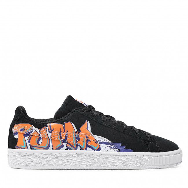 Sneakers Puma - Suede Street Art Jr 380889 01 Puma Black/Vibrant Orange