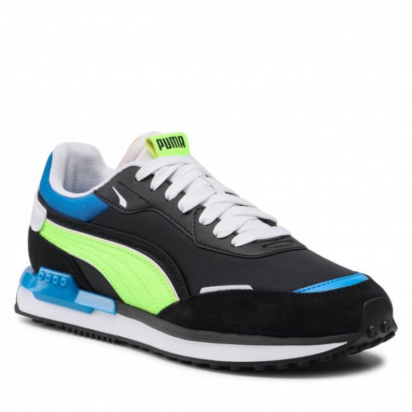 Sneakers Puma - City Rider Electric 382045 01 Puma Black/Green Glare Sneakers Puma - City Rider Electric 382045 01 Puma Black/Green Glare