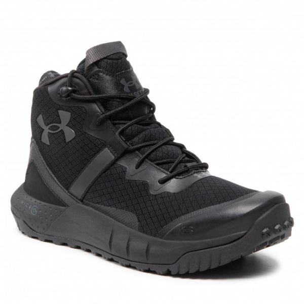 Scarpe UNDER ARMOUR - Ua Micro G Valsetz Mid 3023741-001 Blk/Blk Scarpe UNDER ARMOUR - Ua Micro G Valsetz Mid 3023741-001 Blk/Blk
