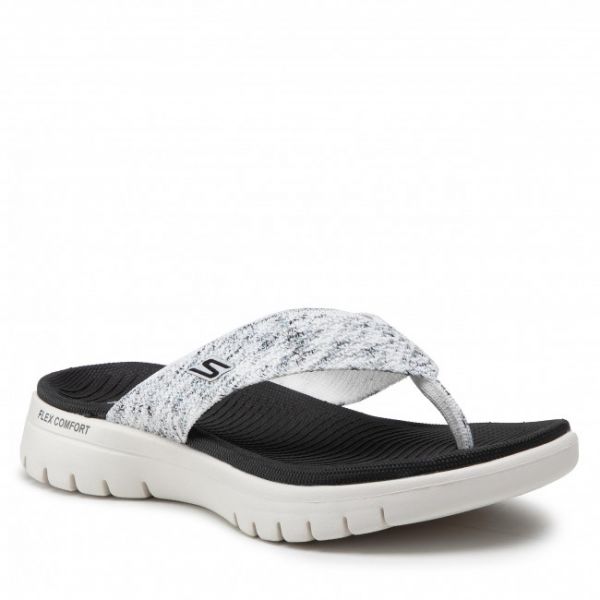 Infradito SKECHERS - Accent 140284/WBK White/Black
