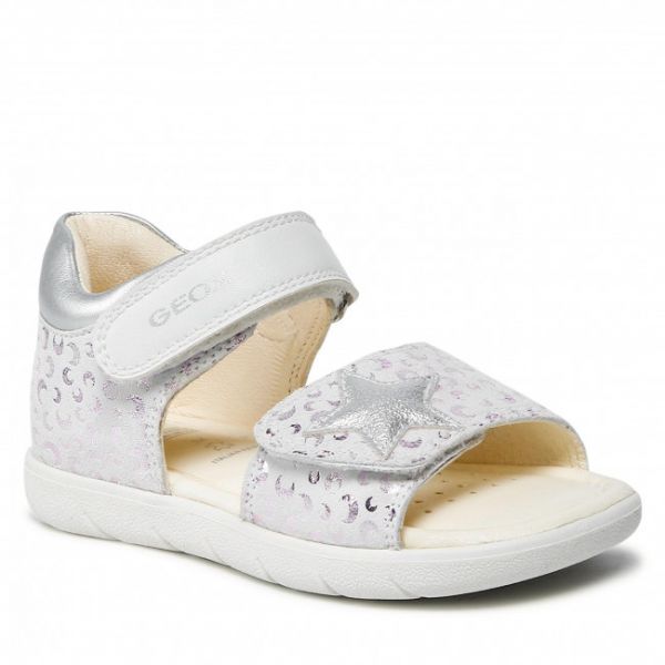 Sandali Geox - B S.Alul G. A B251YA 007NF C0007 S White/Silver Sandali Geox - B S.Alul G. A B251YA 007NF C0007 S White/Silver