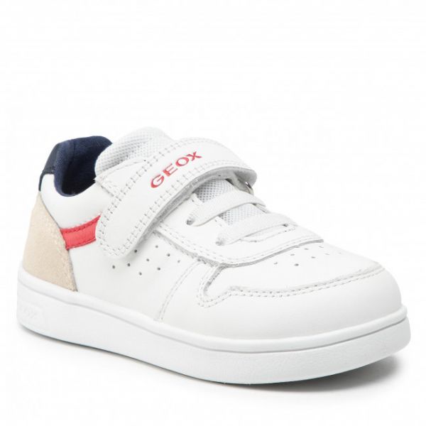 Sneakers Geox - B Djrock B. A B252CA 08522 C0050 S White/Red Sneakers Geox - B Djrock B. A B252CA 08522 C0050 S White/Red