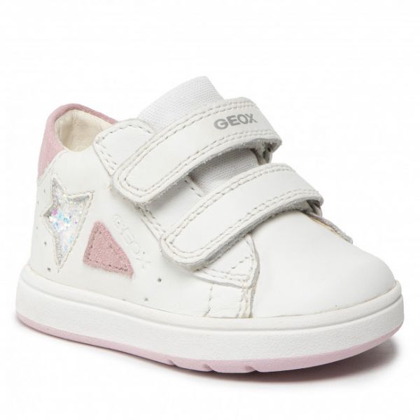 Sneakers Geox - B Biglia G. A B254CA 08522 C0674 White/Rose Sneakers Geox - B Biglia G. A B254CA 08522 C0674 White/Rose