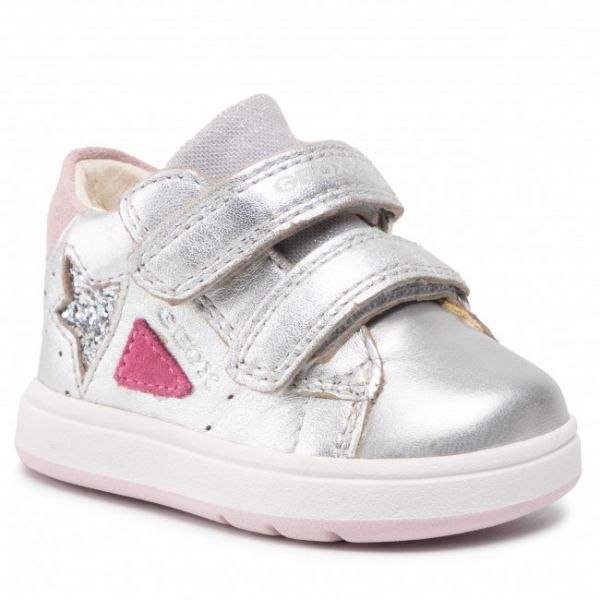 Sneakers Geox - B Biglia G. A B254CA 0Y2NF C0162 Silver/Fuchsia Sneakers Geox - B Biglia G. A B254CA 0Y2NF C0162 Silver/Fuchsia