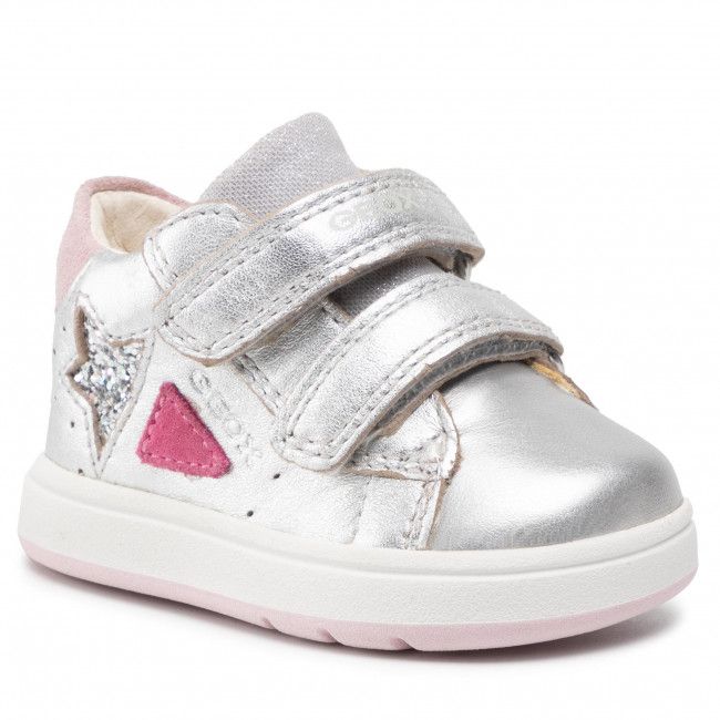 Sneakers Geox - B Biglia G. A B254CA 0Y2NF C0162 Silver/Fuchsia