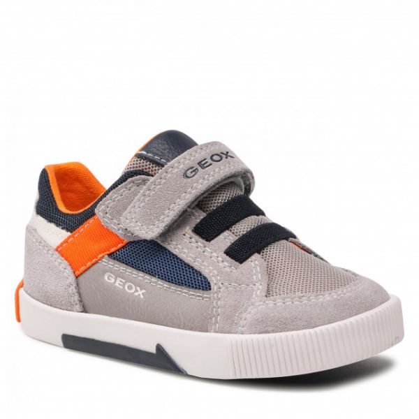Sneakers GEOX - B Kilwi B. A B25A7A 01422 C1208 M Lt Grey/Orange Sneakers GEOX - B Kilwi B. A B25A7A 01422 C1208 M Lt Grey/Orange