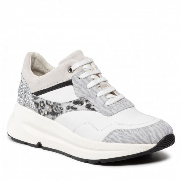 Sneakers GEOX - D Backsie A D25FLA 0PZ85 C1995 White/Lt Grey Sneakers GEOX - D Backsie A D25FLA 0PZ85 C1995 White/Lt Grey