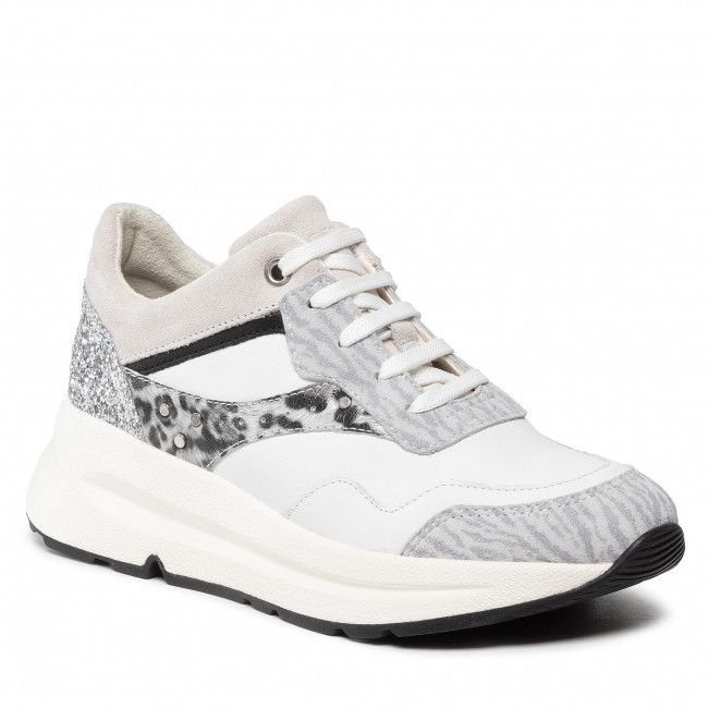 Sneakers GEOX - D Backsie A D25FLA 0PZ85 C1995 White/Lt Grey